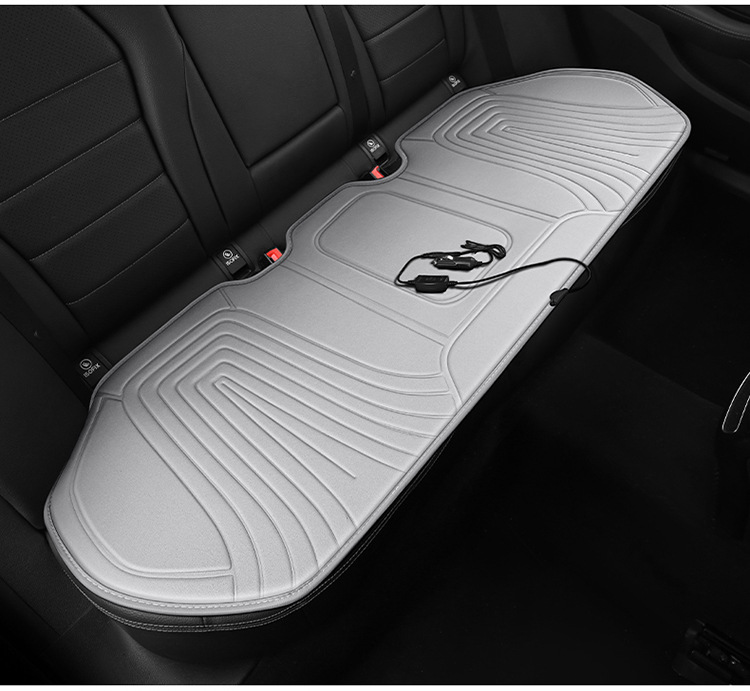 Car Heated Seat Cushion 12V with Backrest Electric Heating Car Seat Cover Autumn and Winter Warm Car Heated Seat Cushion