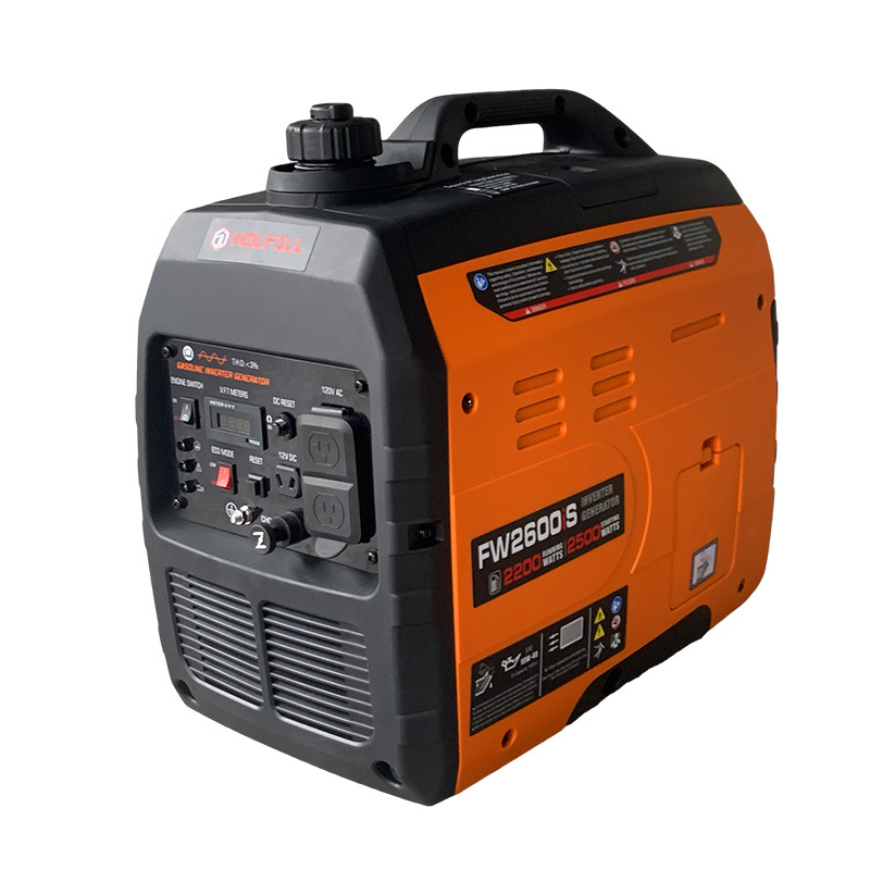 Cross-Border 2-Kilowatt Gasoline Generator 120V Silent Inverter Permanent Magnet for Home Use, Rv, Outdoor Camping, Small Size