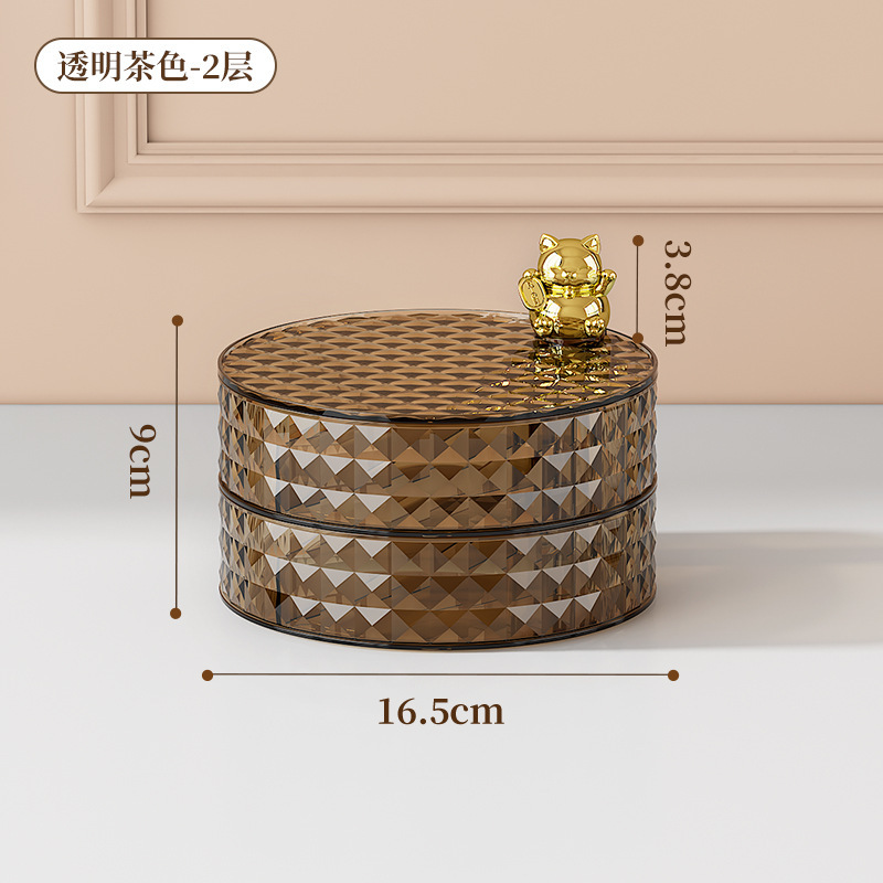 Caja de caramelos de mesa de café en la Sala de estar familiar, bocadillos de caramelos ligeros de lujo de alta gama, platos de bocadillos, almacenamiento de nueces, cajas de frutas secas