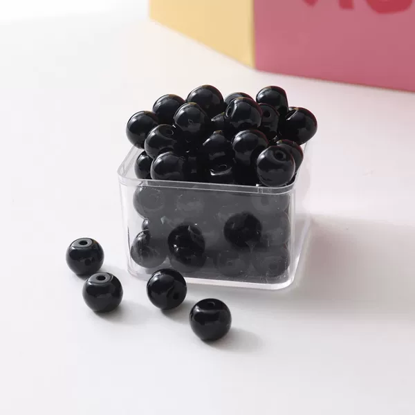 8#S002 solid black_1 piece