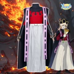 鬼滅の刃 cos 衣装 上弦の二 東馬童磨 二次元 アニメ コスプレ衣装 女性 ハロウィン
