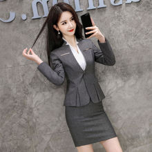 西装外套女款职业黑色小西服上衣大学生气质工作服正装套装