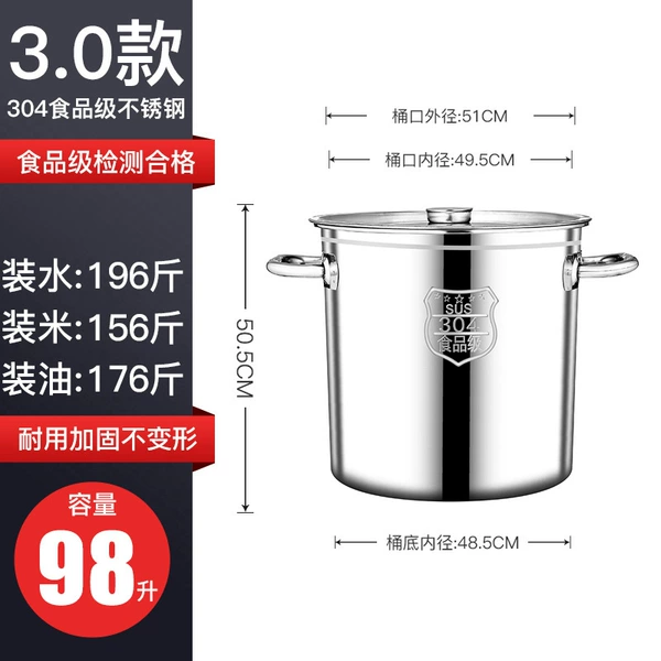 Stainless steel, diameter 50mm