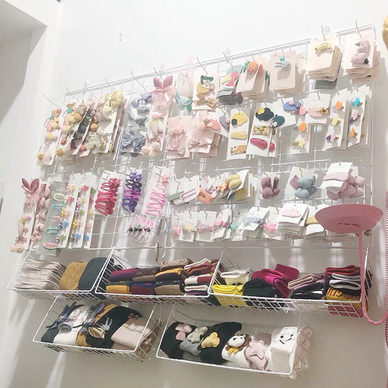 网片网格铁网货白色超市展示架网架铁丝网格子挂墙置物架幼儿园墙|undefined