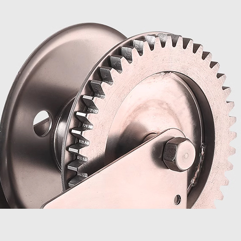 304绞盘1200磅1800磅2600牵引带刹车绞盘双向自锁不锈钢手摇绞E18