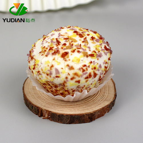 Yudian colorful oatmeal buns 6 Cantonese style teahouse dim sum frozen pastries breakfast buns snacks ready to eat