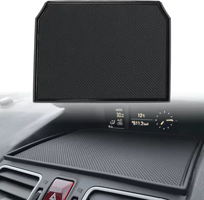 Suitable for 18-23 Subaru Forester Simple Instrument Panel Anti-Slip Mat 18-23 Crosstrek/Impreza (Anti-slip mat) - 12-17-models-black-thickened-silicone-upgraded-model