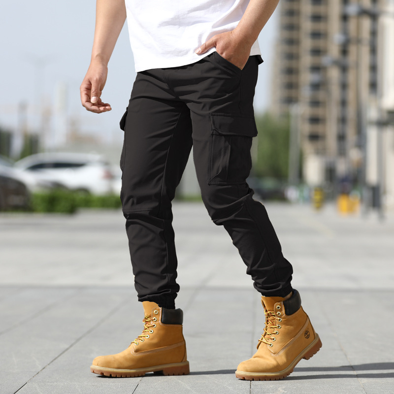 Pantalones cargo para hombre para primavera y otoño, pantalones jogger para hombres jóvenes, pantalones deportivos holgados informales con múltiples bolsillos, pantalones informales con múltiples bolsillos para hombre