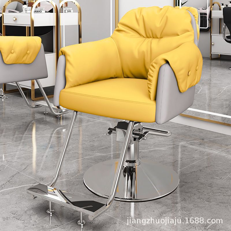 고급 업그레이드 [대비 색상 - 내부는 밝은 노란색, 외부는 밝은 회색] 스테인레스 스틸 실버 플레이트