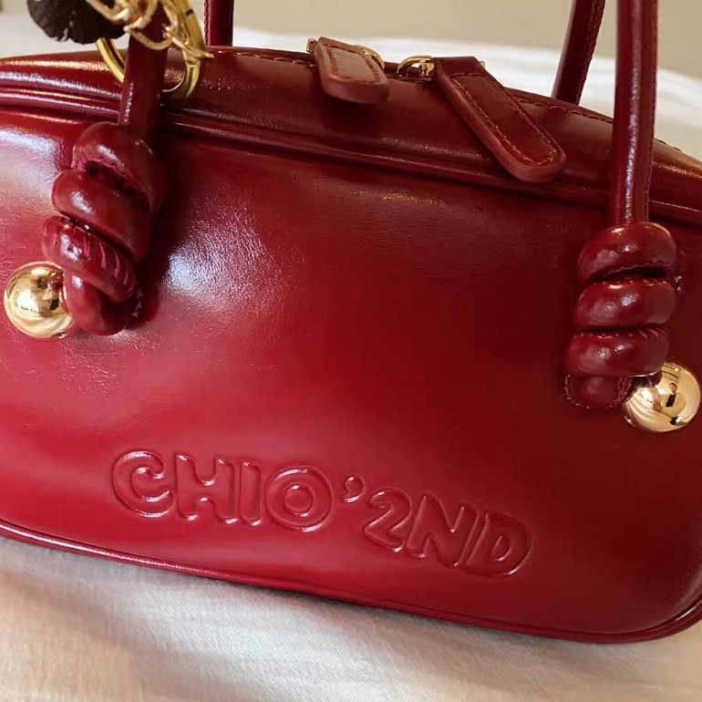 Borsa a tracolla nanfeng chio bordeaux in vera pelle da donna_voghion.com