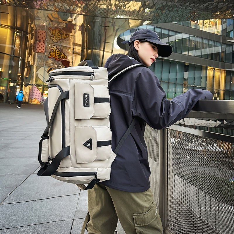 Nueva bolsa de fitness para deportes al aire libre de gran capacidad a prueba de salpicaduras de agua, separación en seco y húmedo, bolsa de viaje, bolsa de almacenamiento de equipaje