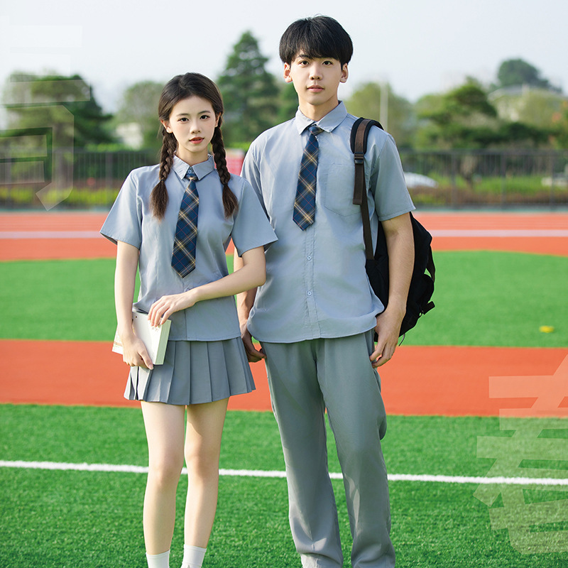 College Style Shirt Uniform Junior High School High School Uniform Chorus Uniform Poetry Recitation Troupe Performance Uniform Graduation Photo Class Uniform