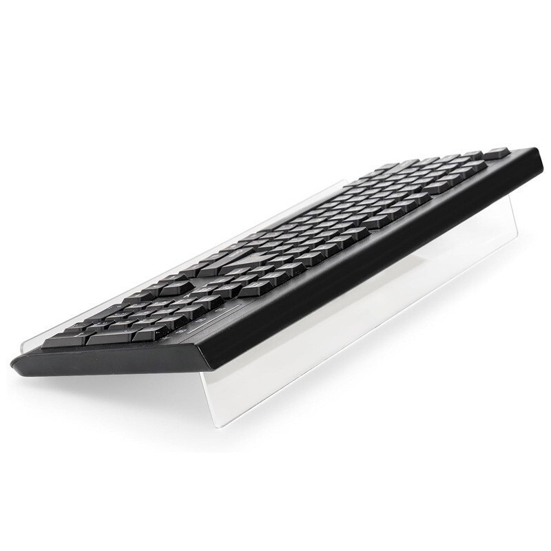 国境を越えた人気の透明アクリルキーボードスタンドコンピュータメカニカルキーボードディスプレイスタンドデスクトップアクリル高架スタンド|undefined
