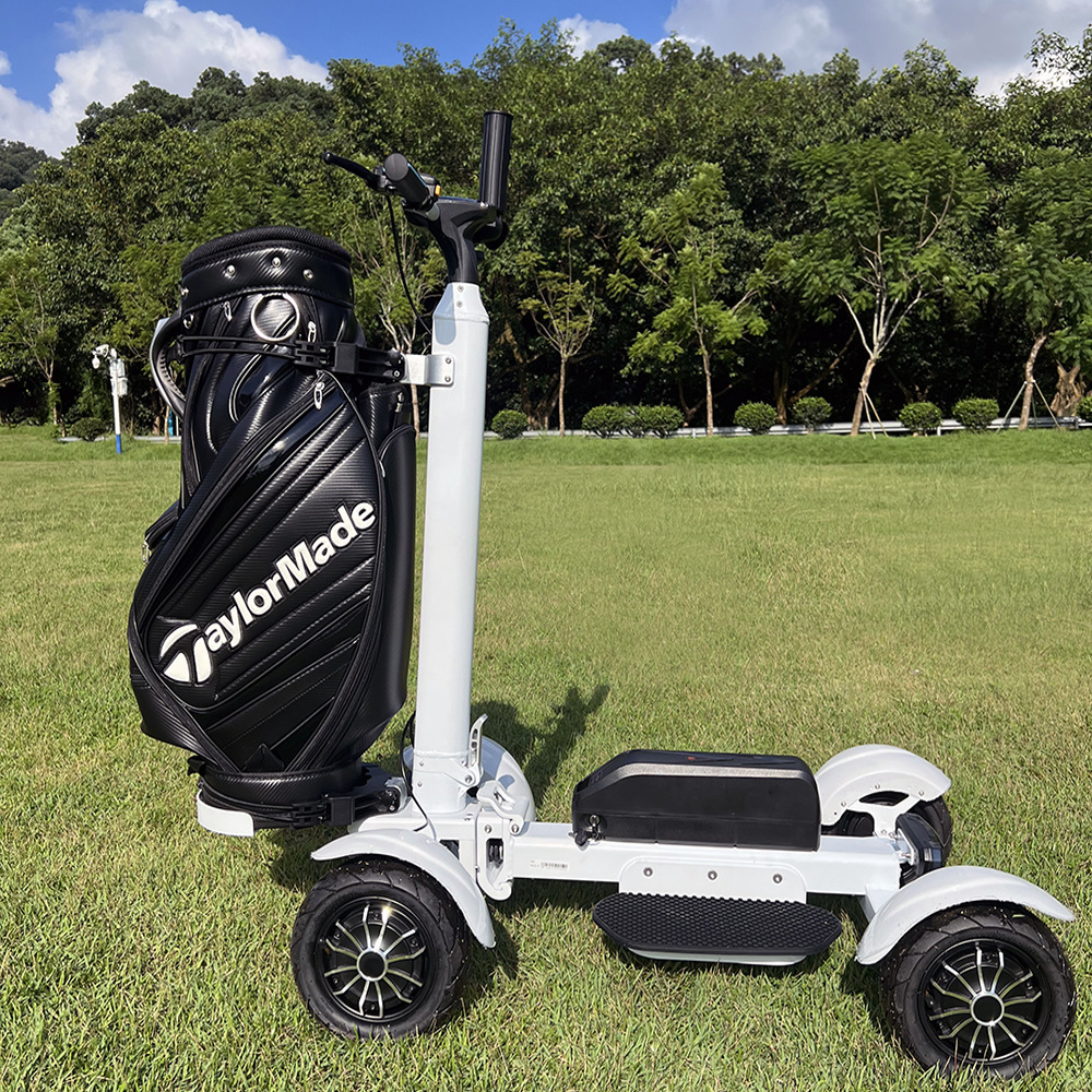 Retuol Four-Wheel Electric Golf Cart Scooter Foldableable and Detachable for 18 Holes Drop Shipping