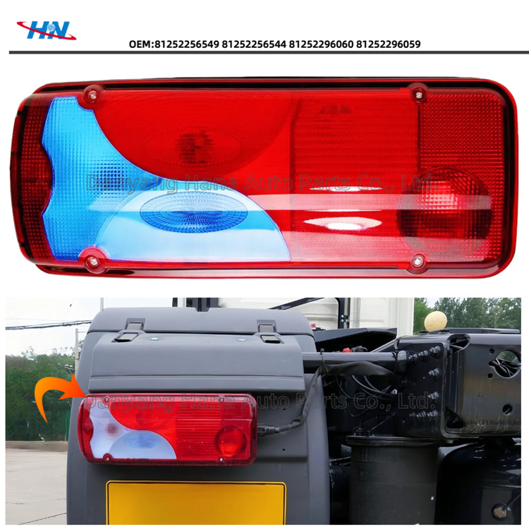 Conjunto de luz traslúcida/trasera para alemán MAN camión TGA/TGS/TGX/TGE luces de coche 81252256544