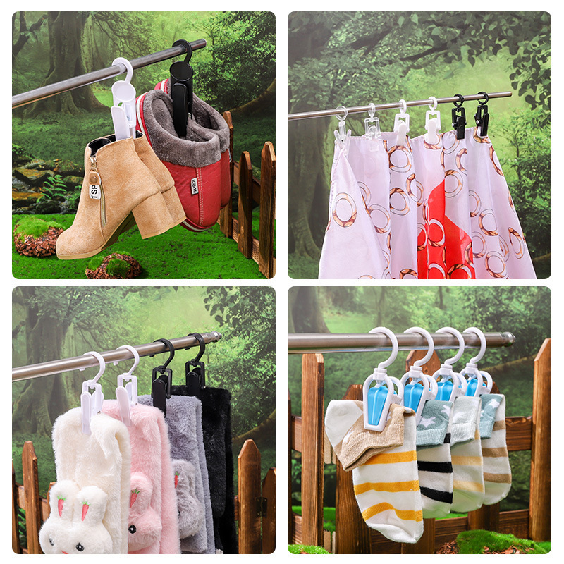 収納クリップ360 ° 家庭用物干し防風プラスチック固定クリップ洋服店展示帽子クリップ卸売り|undefined