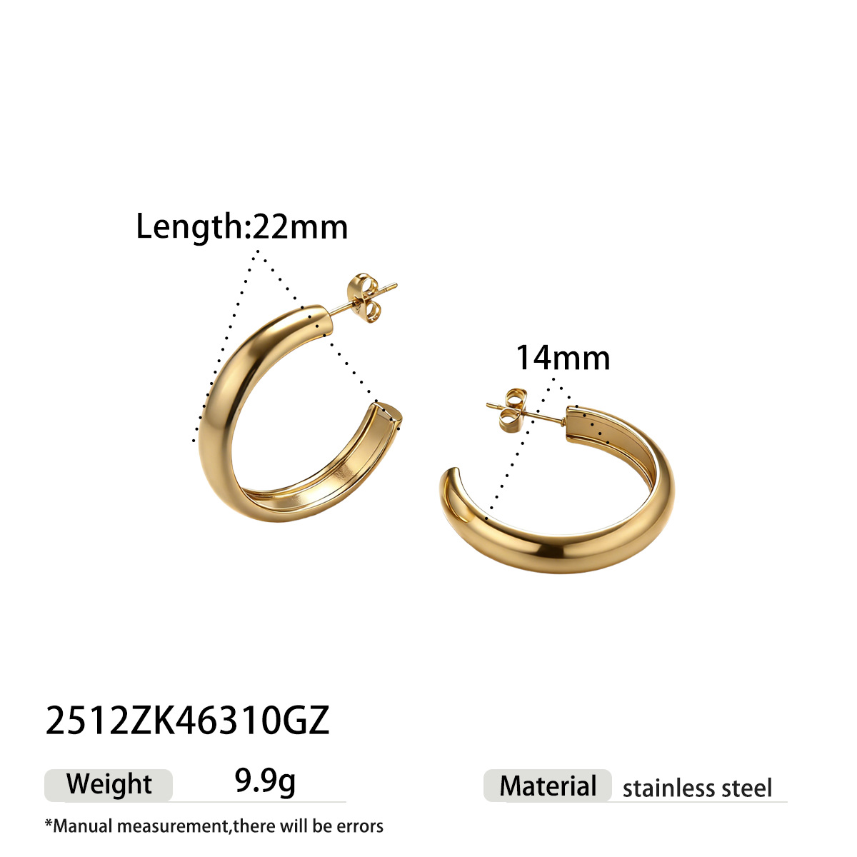 Taina europa y americana pernos de acero inoxidable lujoso ligero de alta calidad personalidad de moda oro y plata pernos de dos colores para mujeres no desvanecen mujeres image 16