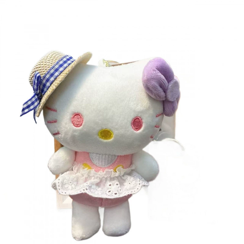Hello Kitty, плюшевая подвеска в виде карикатуры, милый брелок, кукла