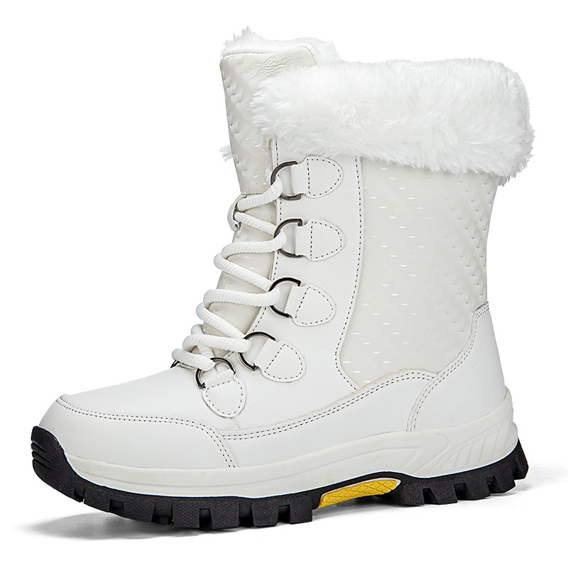 Botas de algodón de invierno para mujeres al aire libre más vello grueso calentamiento botas de nieve de comercio exterior zapatos de mujer de tamaño grande image 36