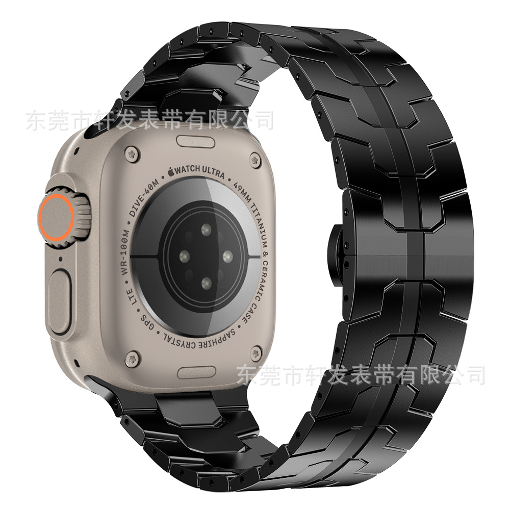 Adecuado para Apple Watch Apple I watch12345678Ultra correa de acero metálico correa de reloj de acero inoxidable