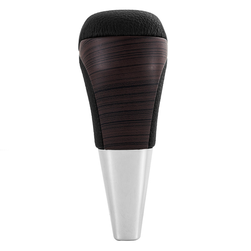 Adecuado para Toyota dominante Prado grano de madera marrón oscuro mango de cambio cabeza del engranaje del coche cabeza de cambio modificación Accesorios image 2