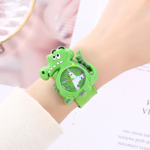 Children's watch cute cartoon crocodile little unicorn quartz watch toy boy girl pat watch