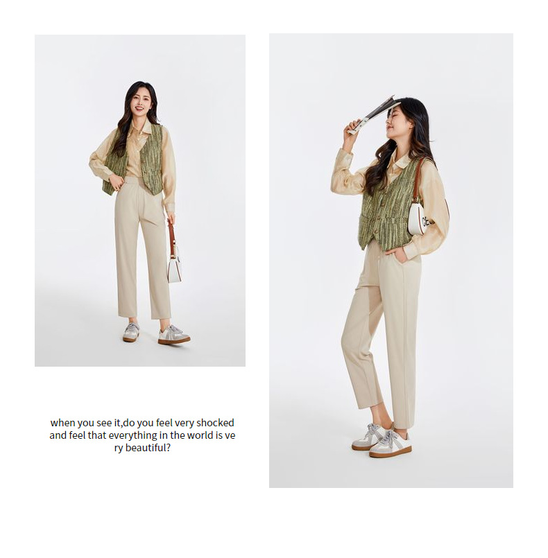 【 Mask Ice Pants 】 New Summer women's mask anti-stain and sun protection large-sized cigarette tube 9-point casual ice pants for women pic 45