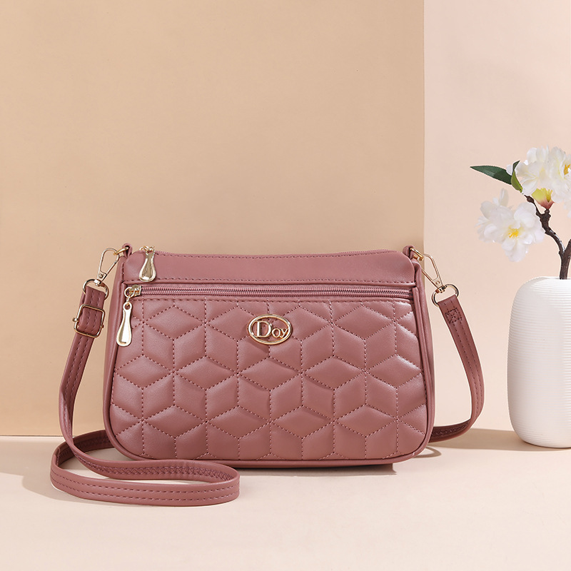 Dai Ouya 2022 New Crossbody Shoulder Bag Embroidered Bag Casual Fashion Middle-aged Women's Bag Mobile Phone Coin Purse