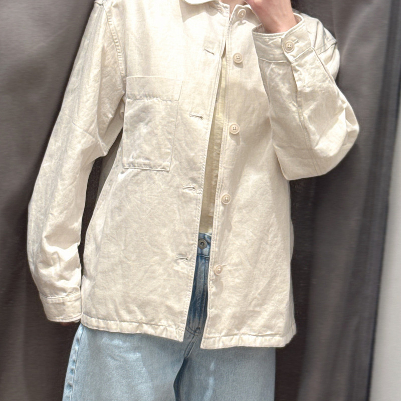 Men's and Women's Clothing 2026 Spring New Cotton and Linen Shirt-Style Jacket Long-Sleeved Coat Casual Top L482443