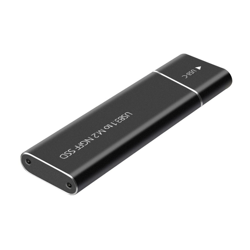 M.2 hard disk box USB3.1Type-C to m.2NGFF solid-state hard disk box high-speed transmission read metal box
