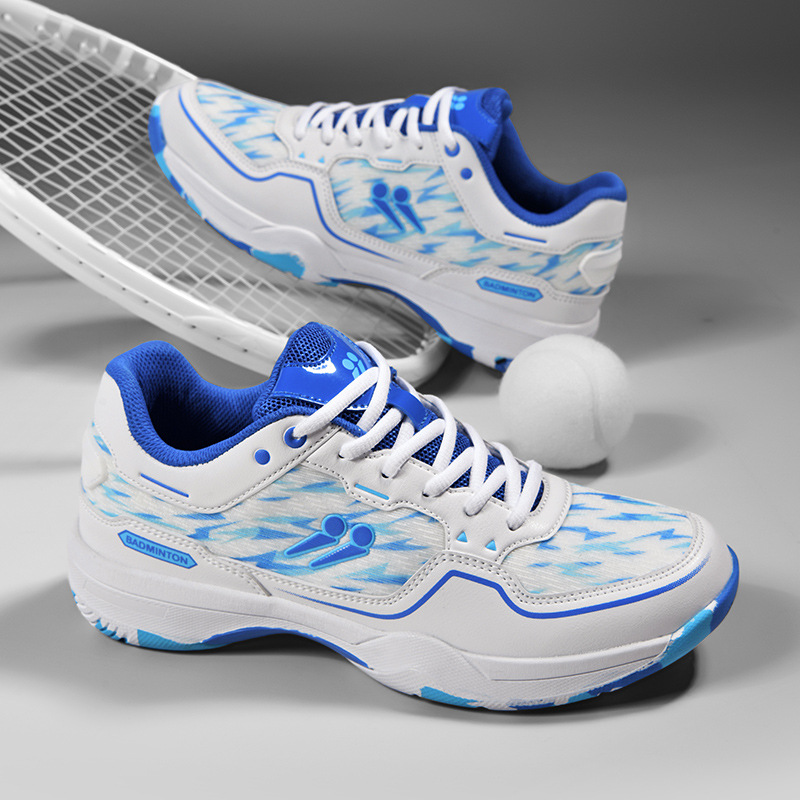 Nuevos zapatos de bádminton transfronterizos, zapatos de tenis para hombres y mujeres, zapatos de voleibol planos, zapatos de tenis de mesa ligeros