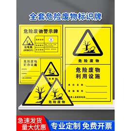 2025年新版国标废物标识牌危废仓库贮存设施分区利用处置标识管理