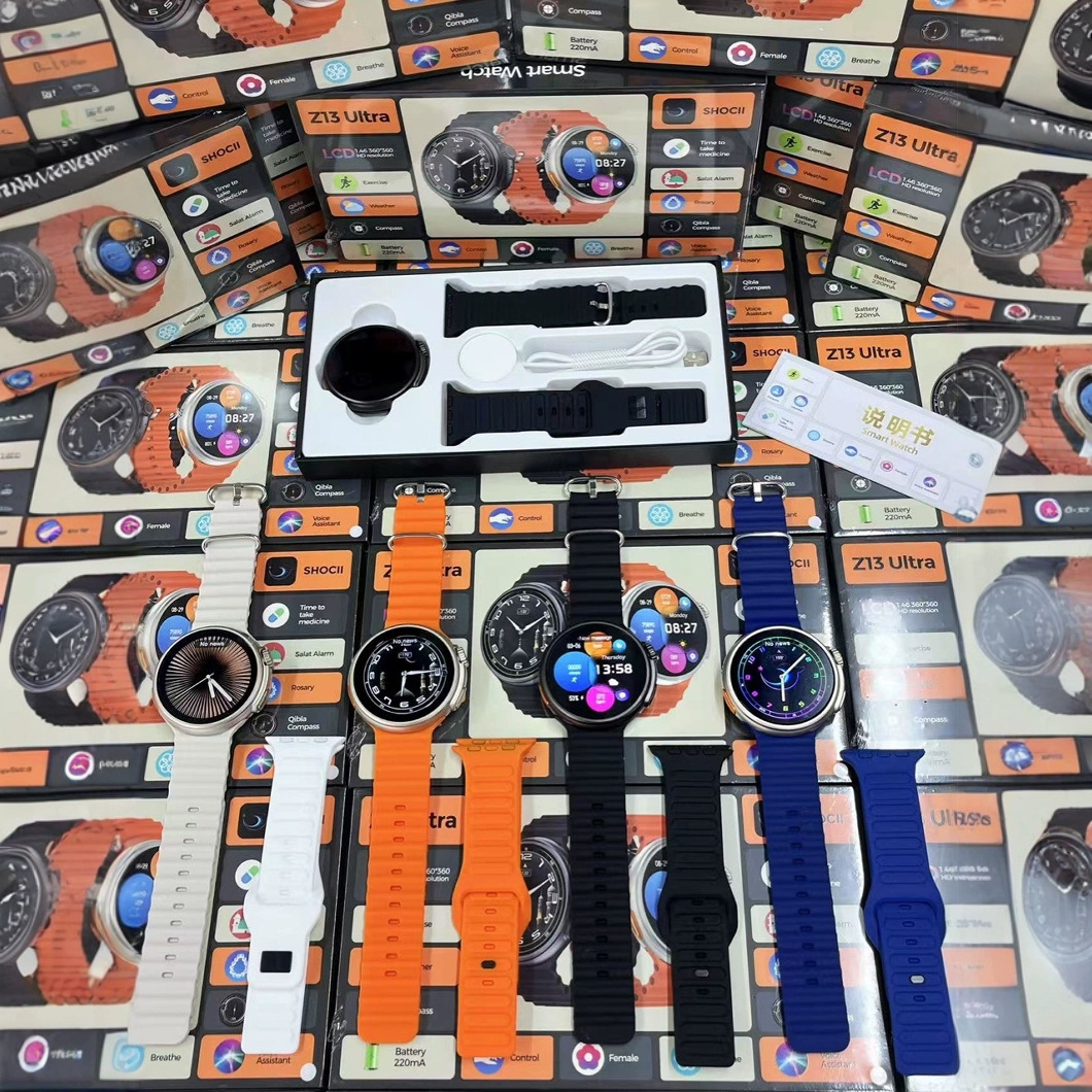 Reloj inteligente Z13 Ultra transfronterizo llamado Bluetooth 1.52 pulgadas frecuencia cardíaca oxígeno + mensajes empujados
