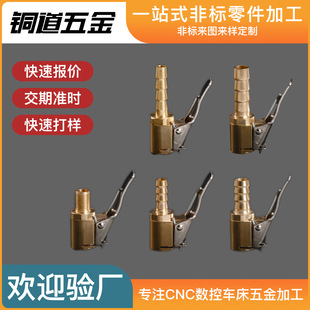 Customized Car Air Pump Conversion Inflator Nozzle Conversion Tire Quick Inflator Nozzle Copper External Tooth Clip Type
