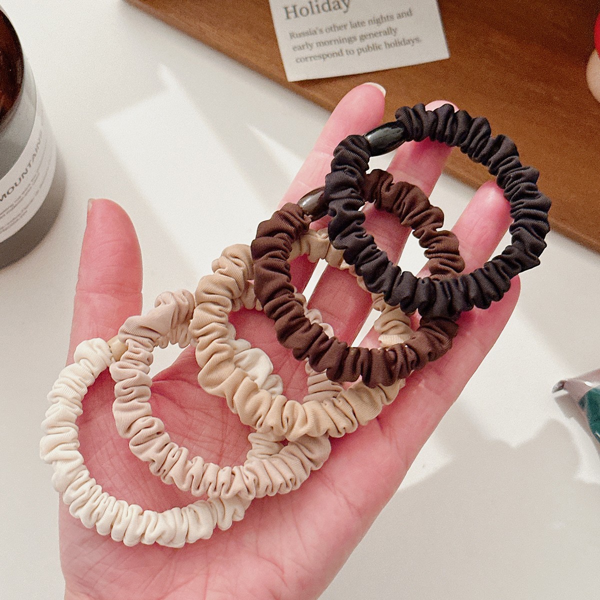 Elastic Hair Ties For Women Durable Ponytail Accessories Simple_voghion.com