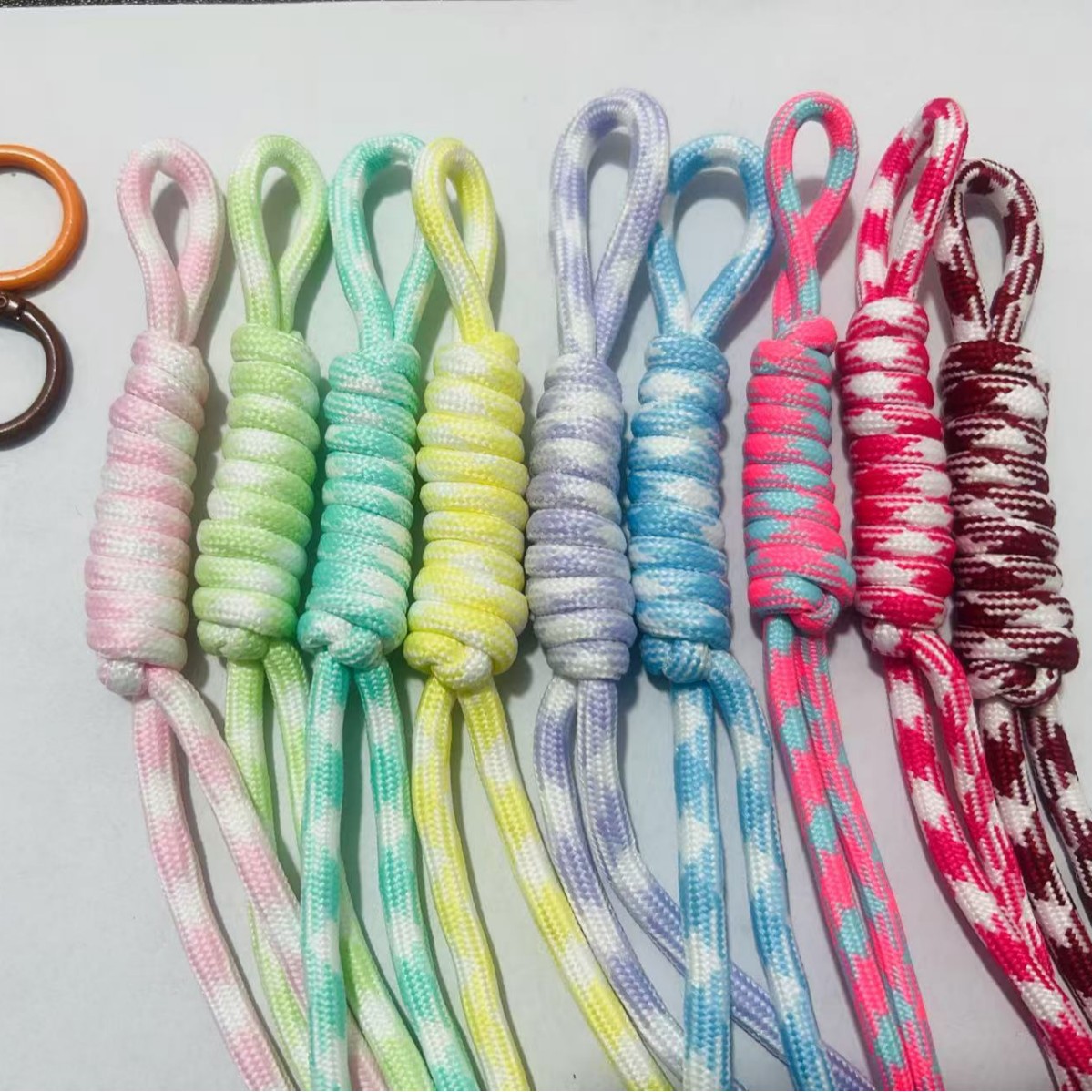 5mm Polyester-Cotton Colorful Core-Spun Rope Mobile Phone Lanyard Hanging Neck Strong Anti-Lost Mobile Phone Rope Female Mobile Phone Chain