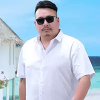 Тонкая мужская Свободная рубашка с короткими рукавами больших размеров, летняя Толстая плюс размер, деловая Повседневная белая рубашка больших размеров