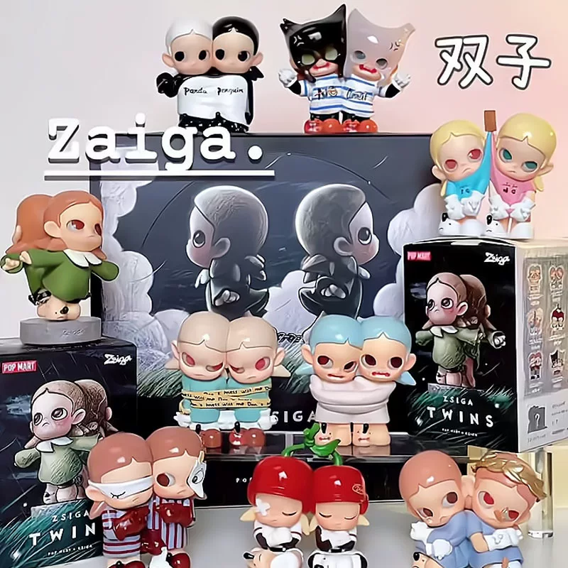 Фигурки серии Zsiga Twin, рандомный бокс Ono Girlfriend, стильные игрушки, подарки для коллег, настольные украшения