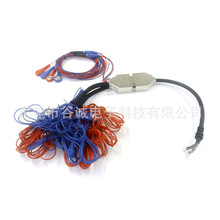 工厂定制 特殊导联线 SCSI卡扣M对F加3.5音频头M对F带4.0电极母扣