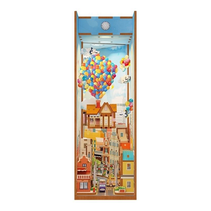 Flying House Chasing Dreams [접착제 + LED 조명 부품 포함]
