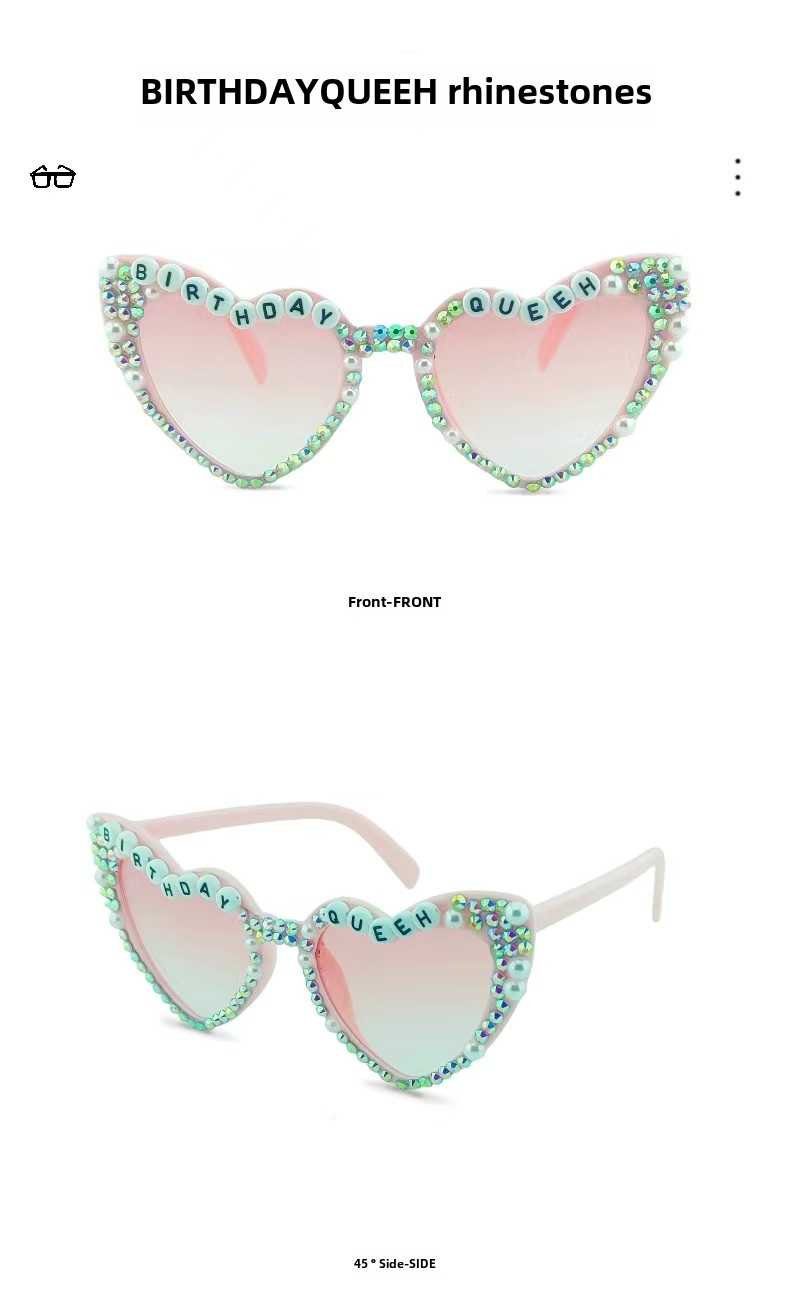 Cross-border New Wedding Sunglasses Cross-border Hot Sunglasses Women High Sense Men Summer Sunscreen Bridal Glasses Wholesale_voghion.com