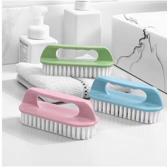 Plastic handheld shoe brush for home use for laundry for bathroom