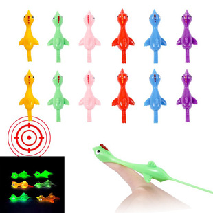 Shake the same style ejection chicken TPR fun trick soft rubber toy launch Turkey ejection chicken ejection chicken