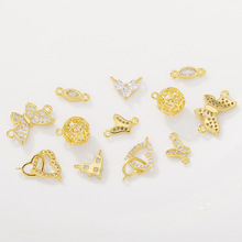18K�����Ƕ�ʯ���κ���С����diy�ֹ���������朒���������
