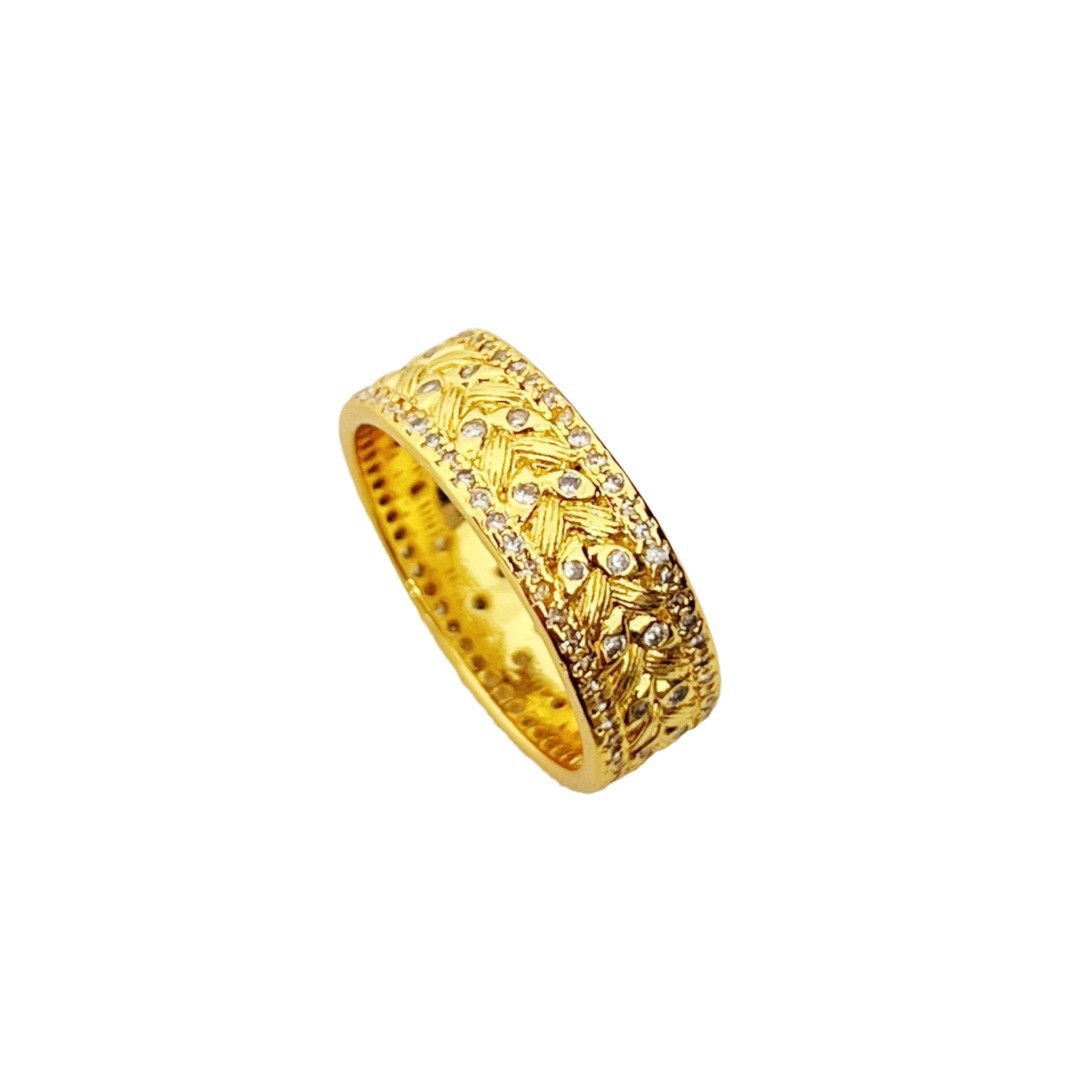 Vintage guld veteax ring för kvinnor unik design_voghion.com