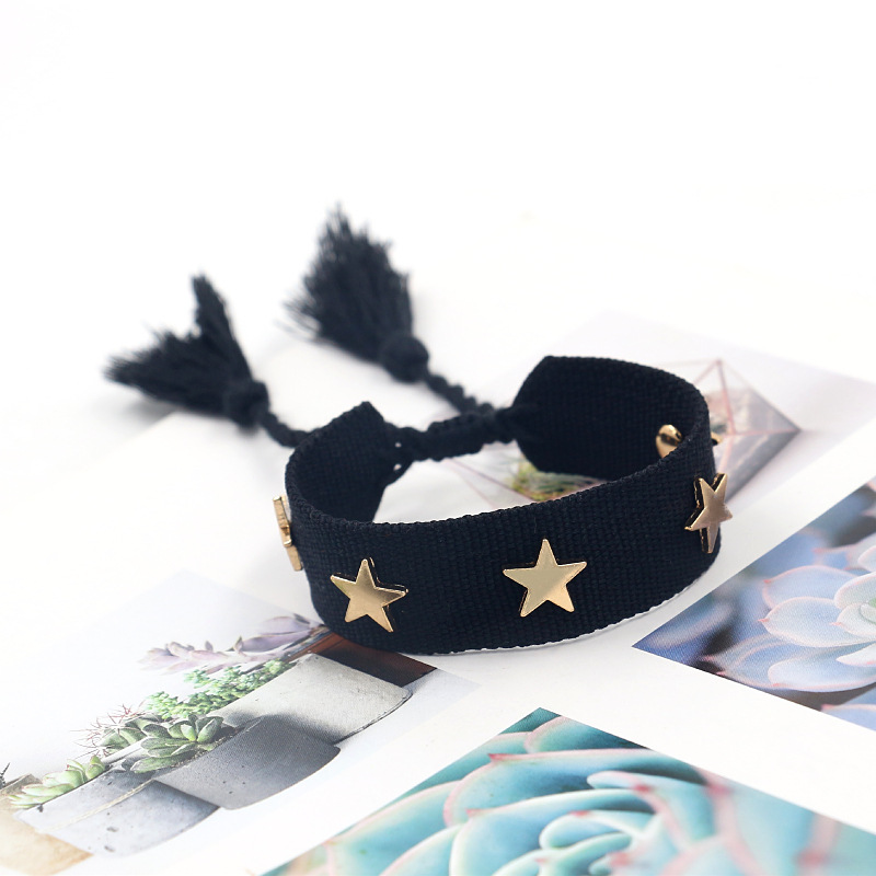 Holiday, Beach, Tea Party Occasion Polyester Material Ethnic Style Streetwear Star Polyester Unisex Bracelets
