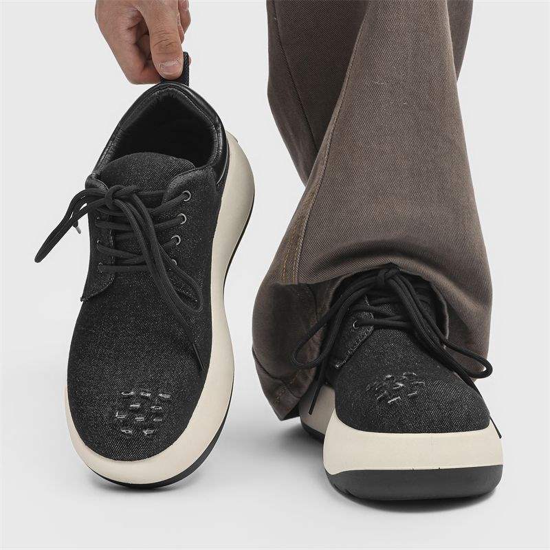 Chaussures Derby Paris ShoeVault pour homme, nouvelles chaussures élégantes en cuir Q, semelles épaisses, gros orteils, version coréenne, polyvalentes_voghion.com