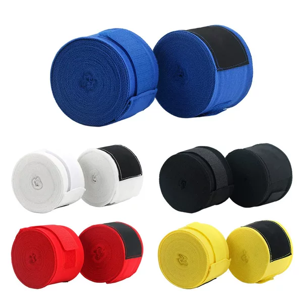 Boxing bandages, hand wraps, ear protection straps, cotton elastic bandages for Sanda, Muay Thai, sports, fitness, and wrist protection