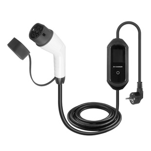 European Standard Type2 Portable Charging Gun with Large Screen Display, Supports Bluetooth Appointment Charging, Available in Multiple Colors and Power Options