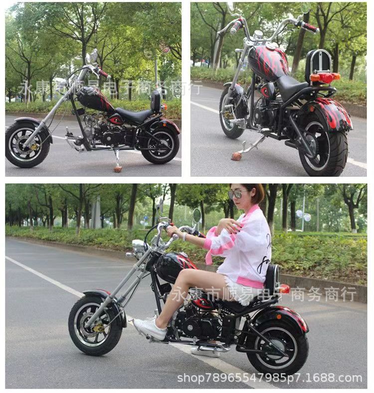 Mini Harley Motorcycle Prince Off-Road Motorcycle 110Cc Gasoline Models Locomotive Two-Wheeled Harley Motorcycle
